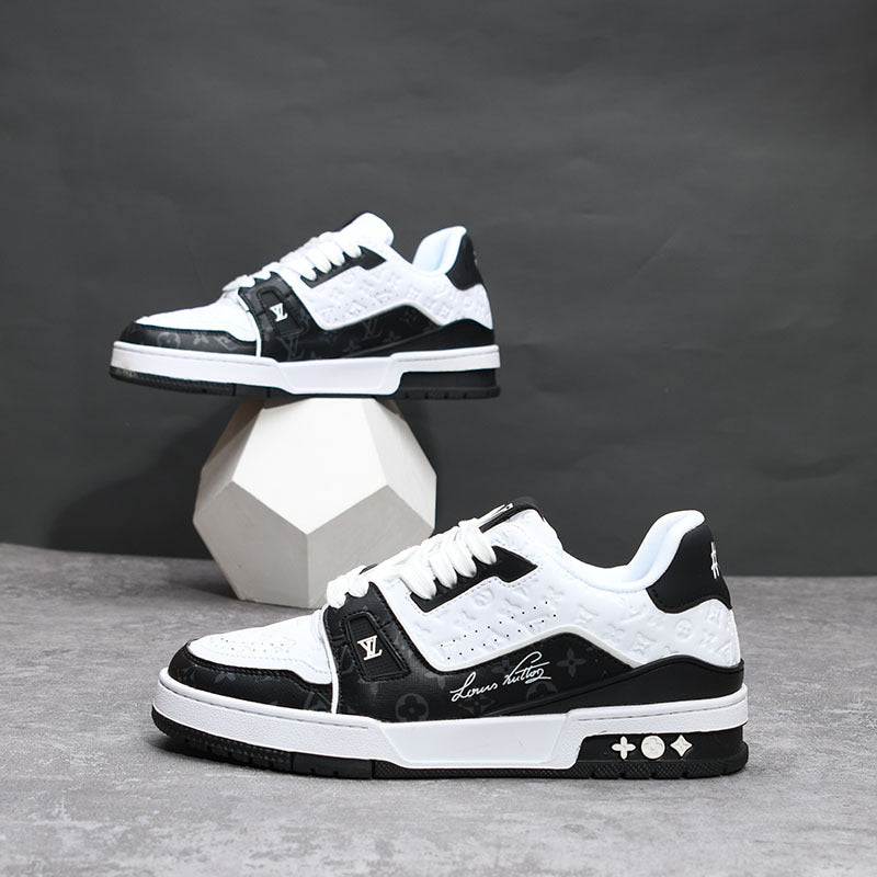Men's Shoes Spring And Autumn Hot New Arrival All-Match High-Level Genuine Leather Wear-Resistant Deodorant Couple's Casual Sneakers Women's 8016 Shoes